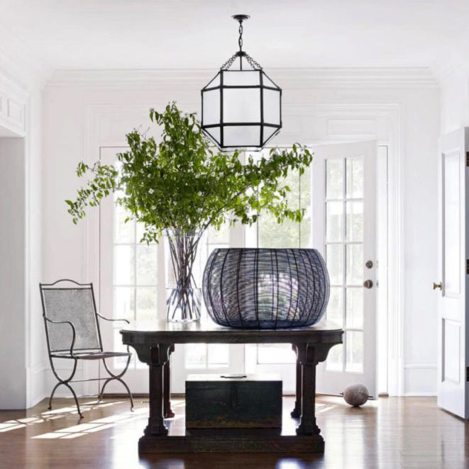 Morris Lantern in Antique Zinc Finish