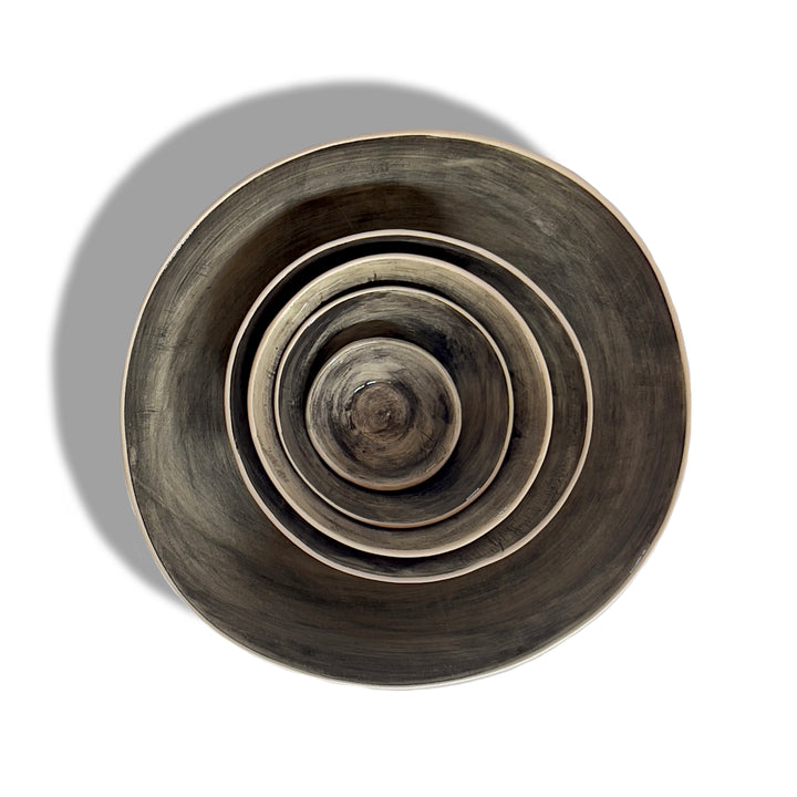 Wonki Ware - Beach Sand Salad Bowl Black | M