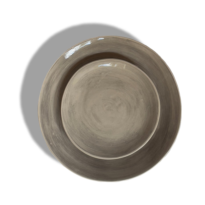 Wonki Ware - Beach Sand Side Plate | Warm Grey