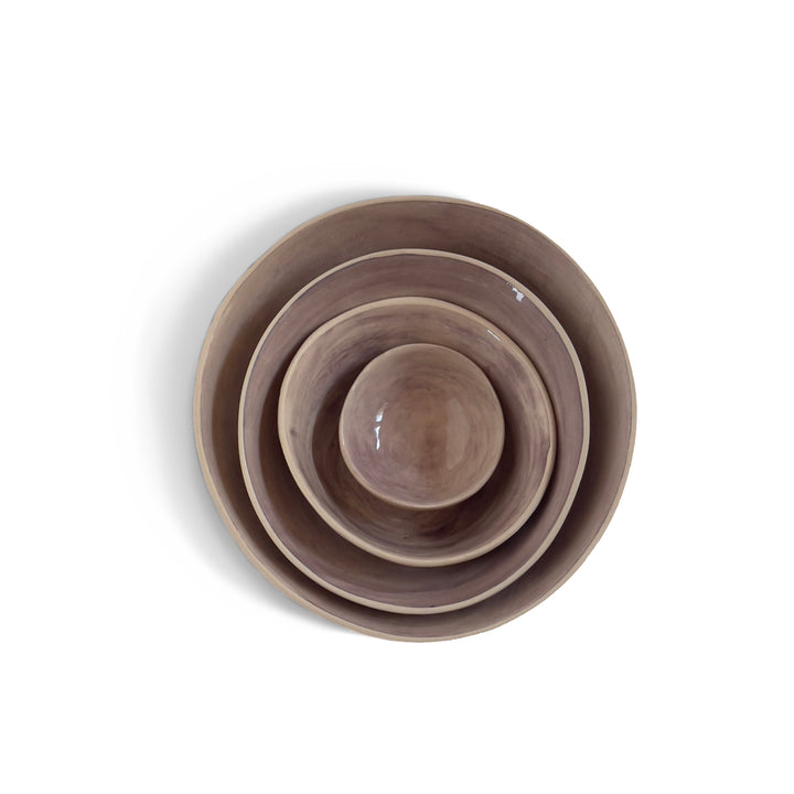 Wonki Ware - Beach Sand Pudding Bowl | Aubergine