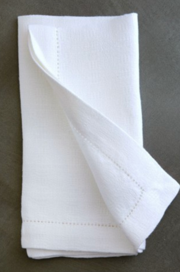 Mungo - Cloverleaf Linen Serviette | White | Set of 4