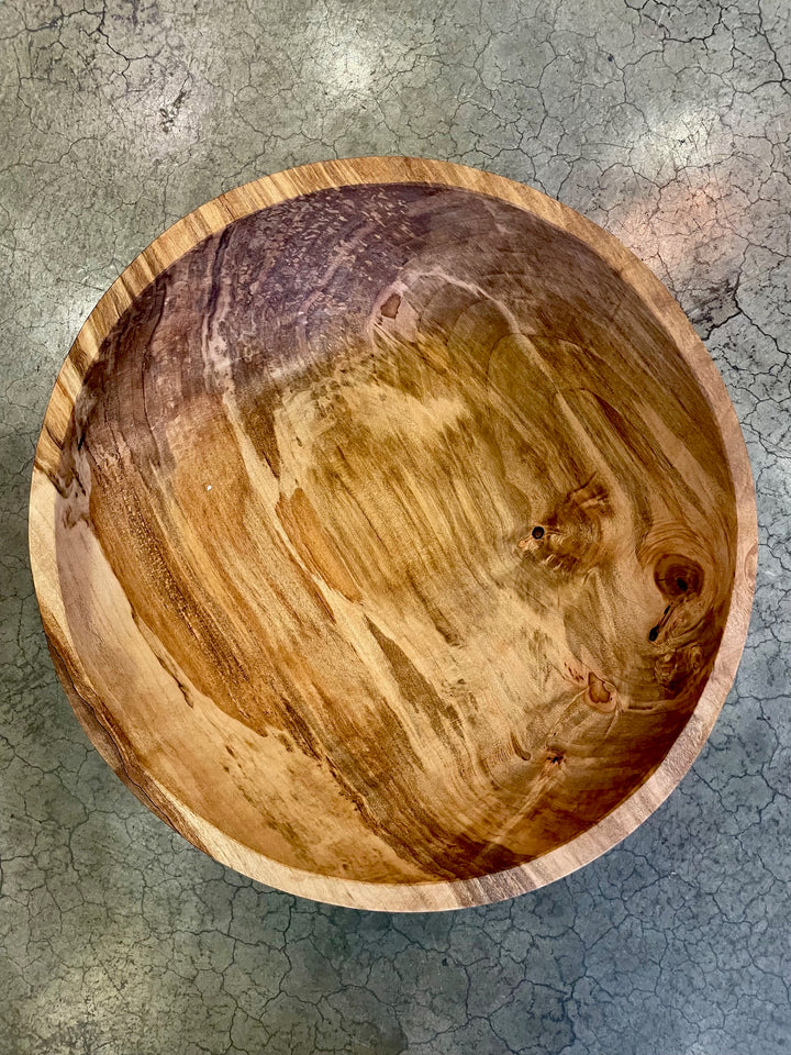 Spencer Peterman - Classic Spalted Ambrosia Maple Bowl | 15"