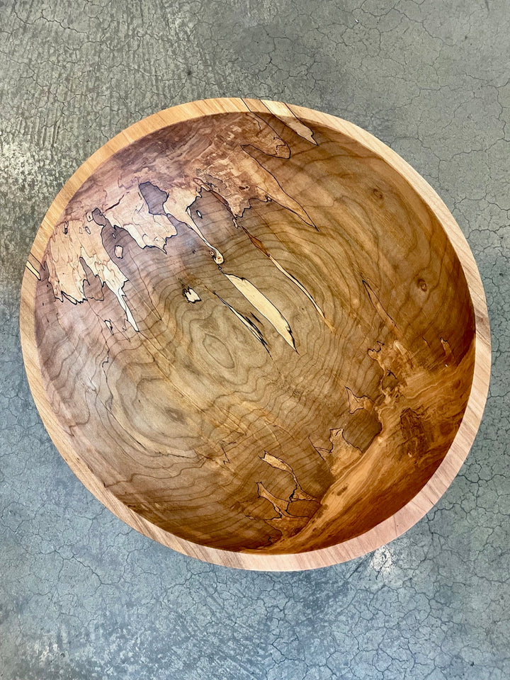 Spencer Peterman - Classic Spalted Ambrosia Maple Bowl  | 18"