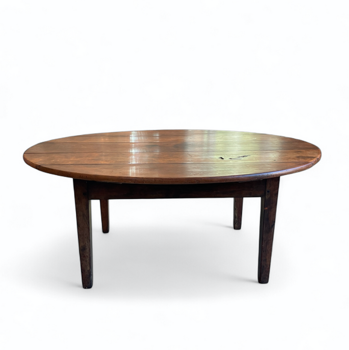 Vintage Oval Wood Coffee Table