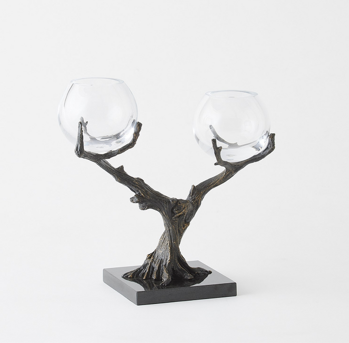 Natural Iron Monterey Vase Holder | 2