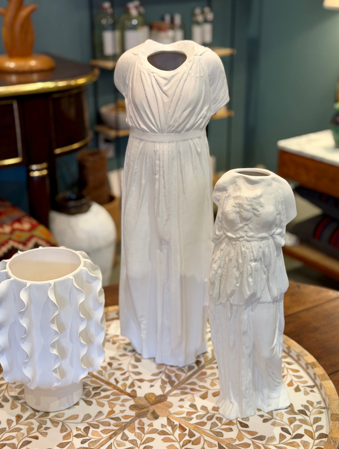 Matte White Ceramic Greco Vase | L