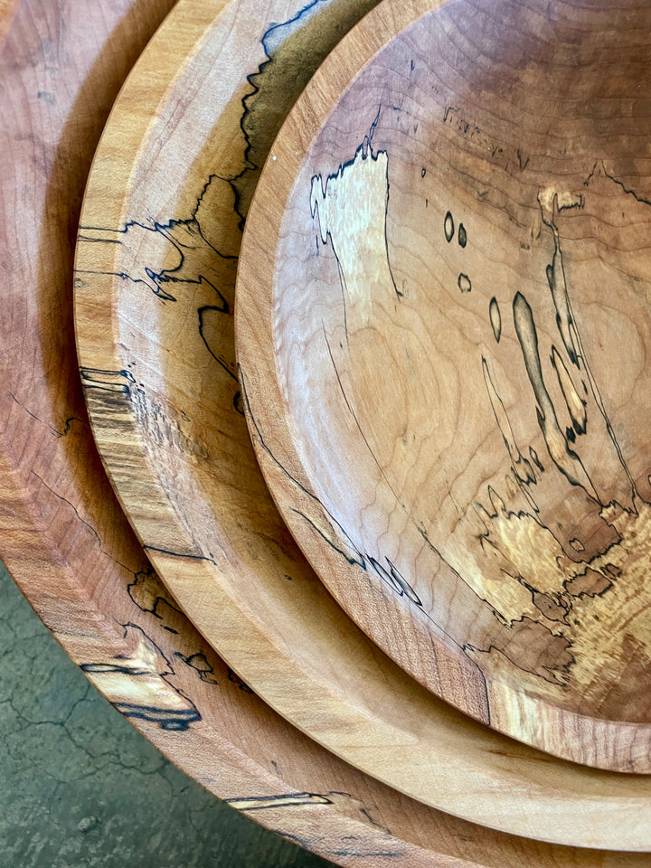 Spencer Peterman - Classic Spalted Ambrosia Maple Bowl | B | 15"
