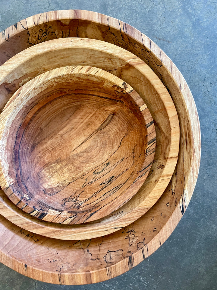Spencer Peterman - Classic Spalted Ambrosia Maple Bowl | A | 15"