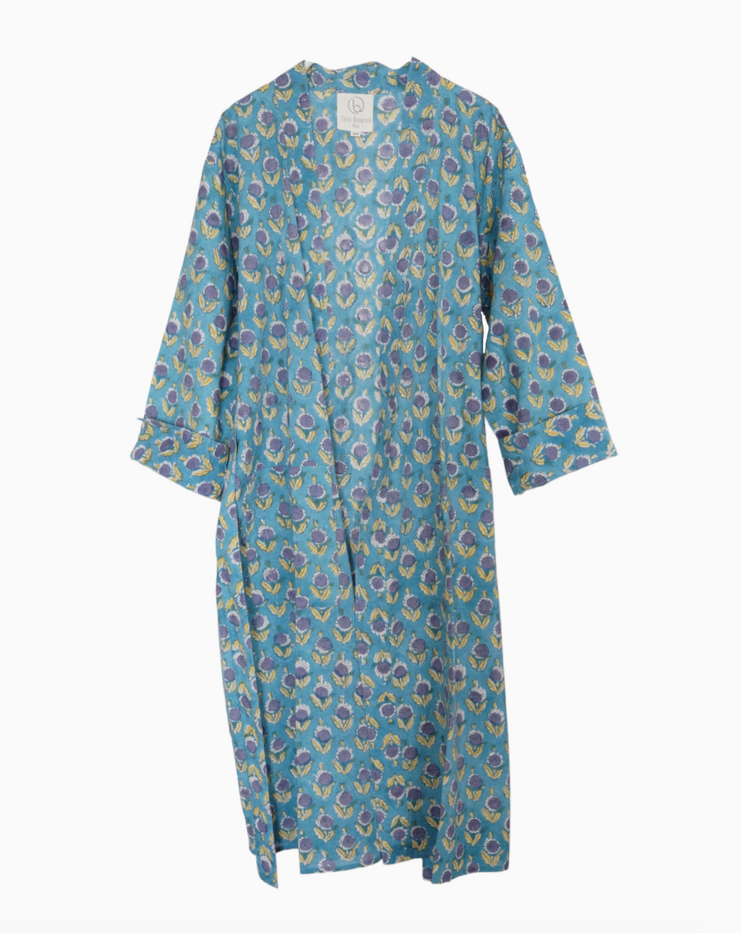 Claire Beaugrand - “Bluette” Floral Print Cotton Robe | M/L