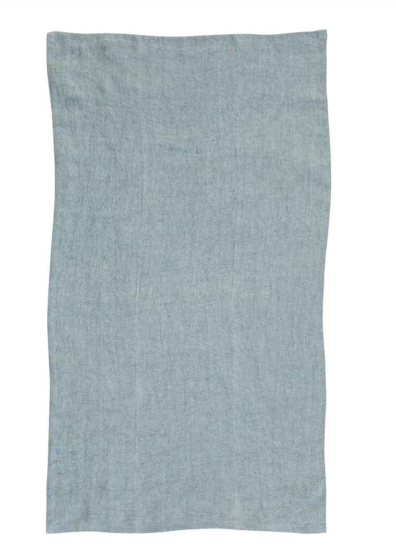Stonewashed Linen Tea Towel | Mint