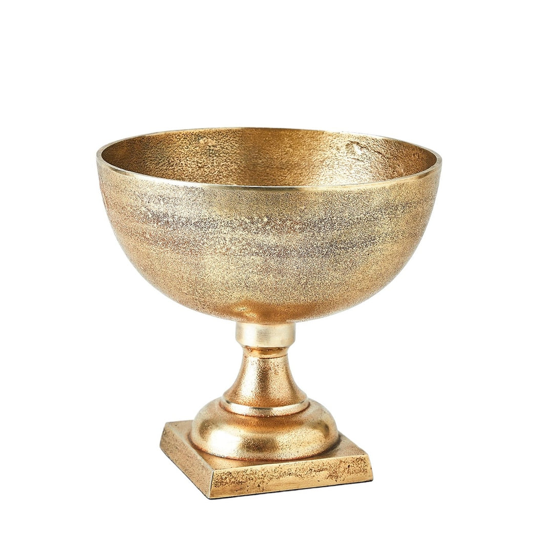 Pedestal Bowl in Antique Brass