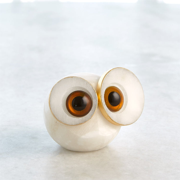 Alabaster Big Eyed Owl | S