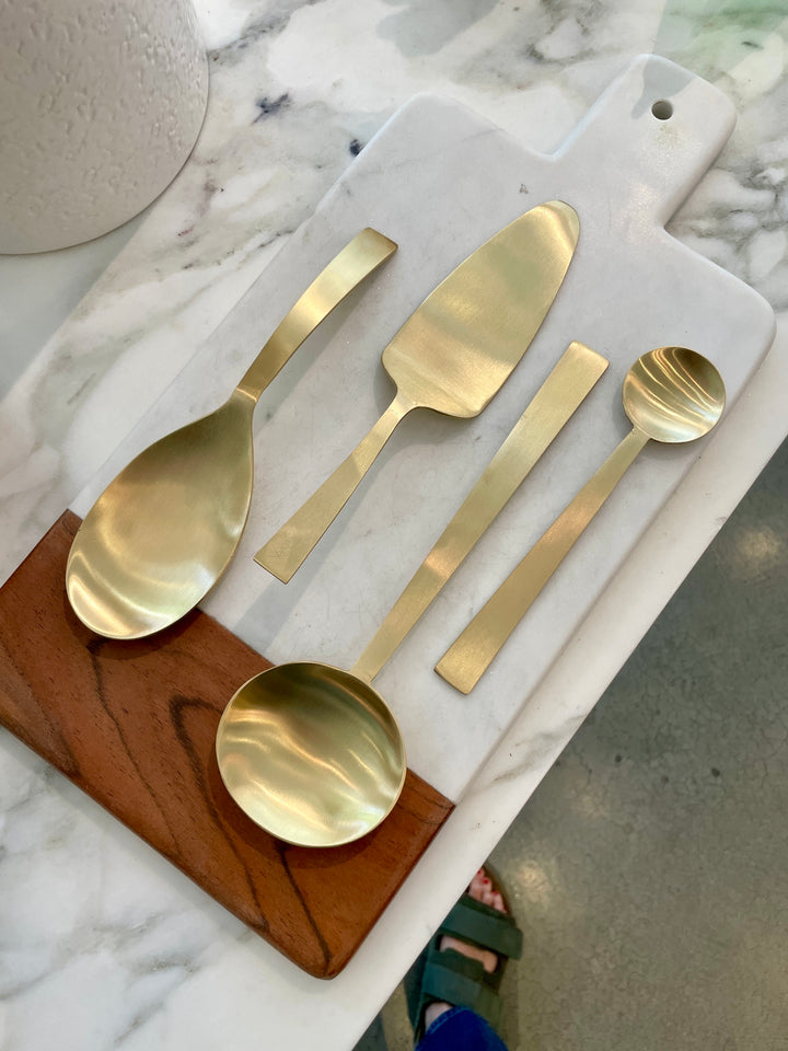 Brass Cake Server
