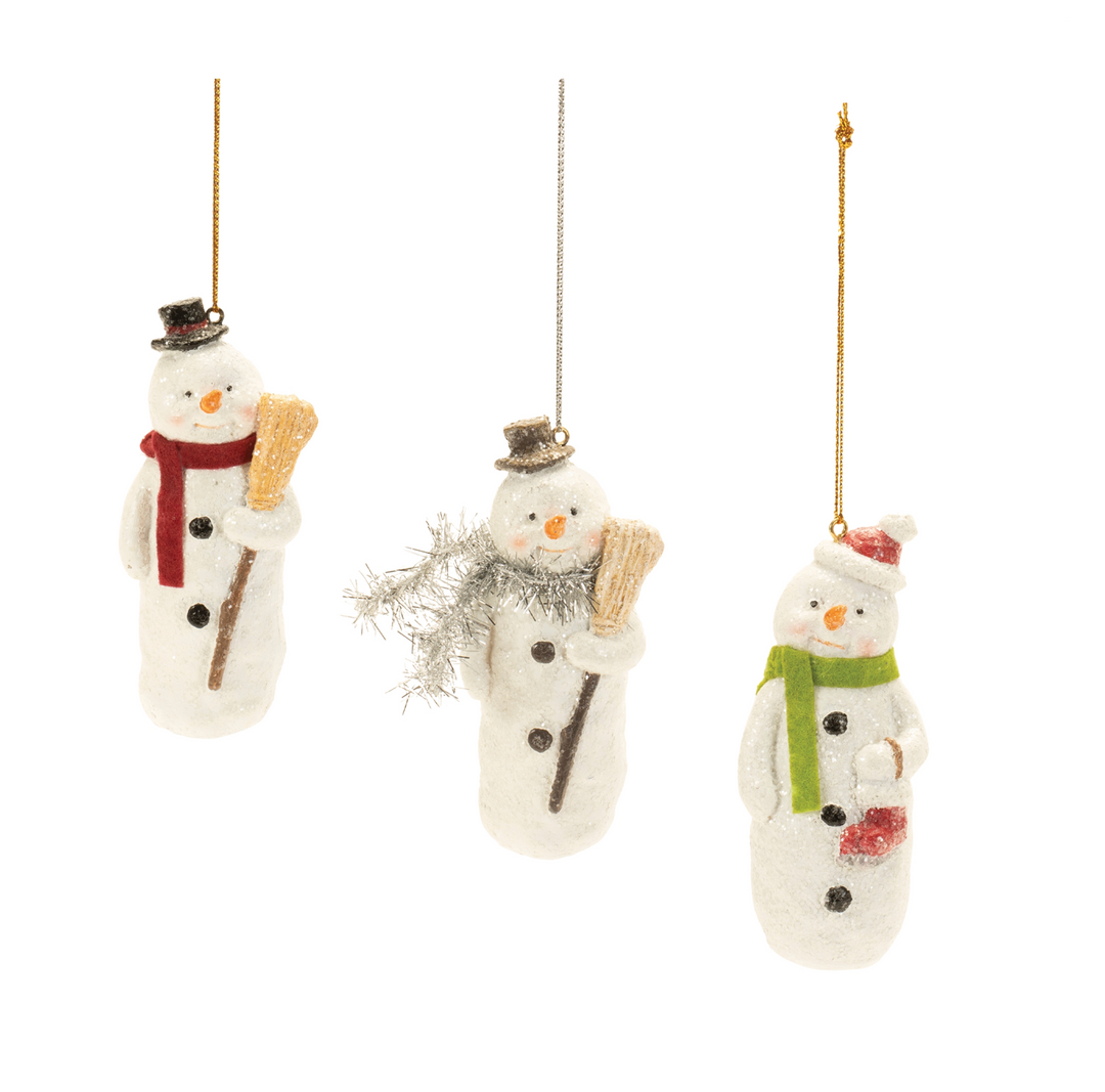 4.5" Resin Snowman Ornament | A