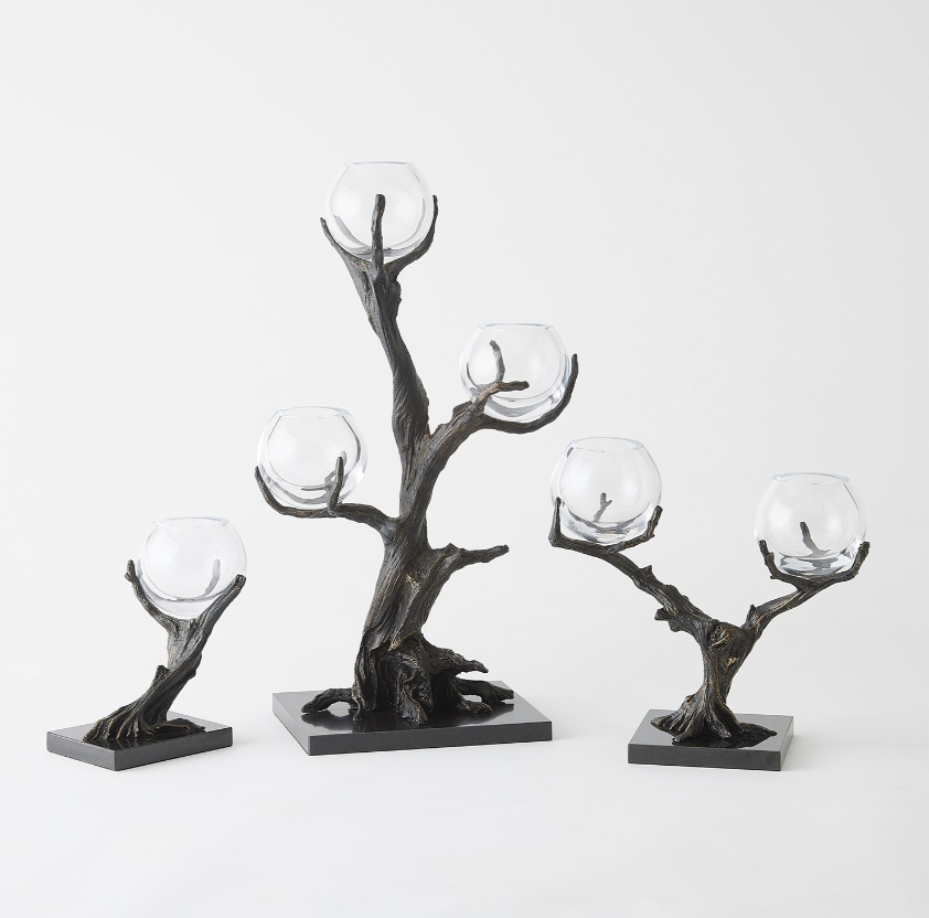 Natural Iron Monterey Vase Holder | 1