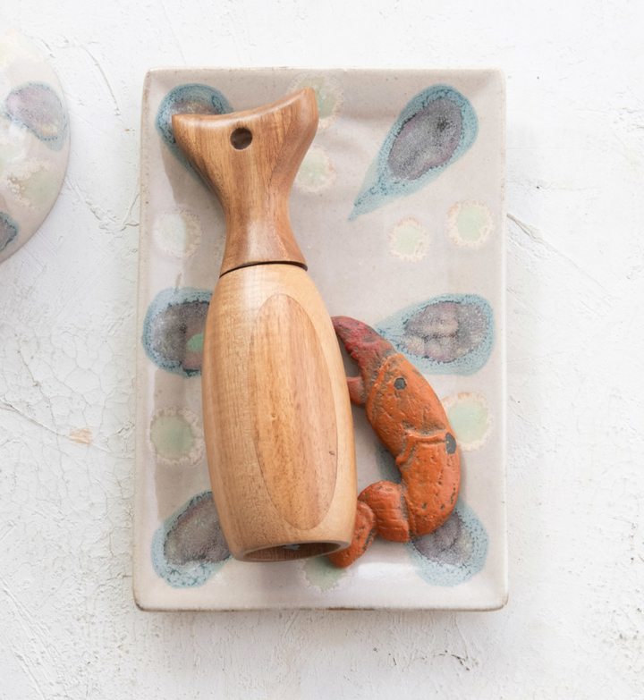 Hand-Painted Stoneware Platter