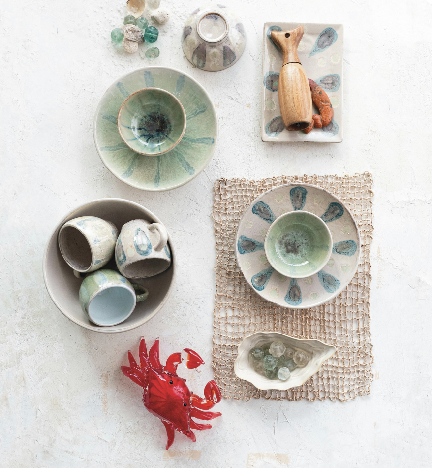 Hand-Painted Stoneware Platter