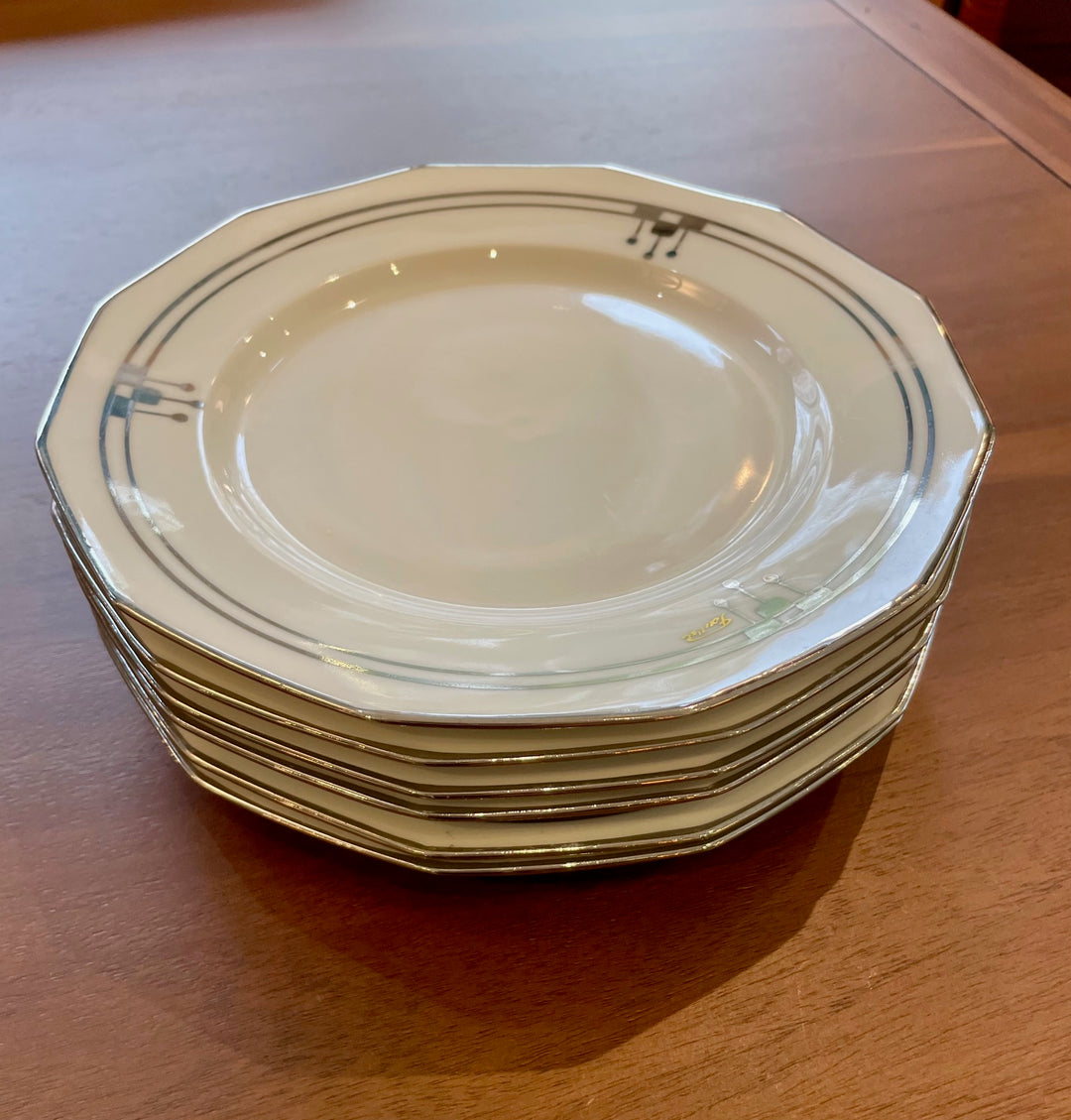 Vintage Limoges 'Unique' Porcelain Salad Plates | Set of 6