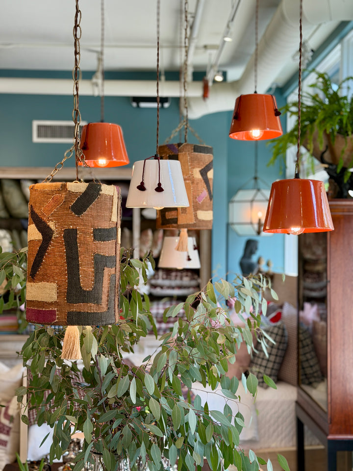 Valerie Barkowski Handmade Ceramic 'Fez' Pendant, Morocco | Marsala