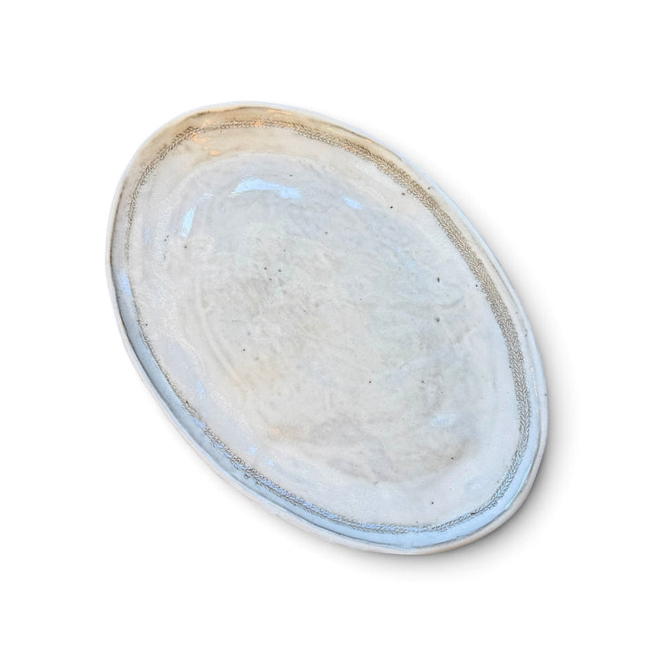 GUARDA - Oval Stoneware Serving Platter | L