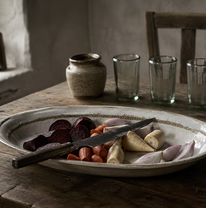 GUARDA - Oval Stoneware Serving Platter | M