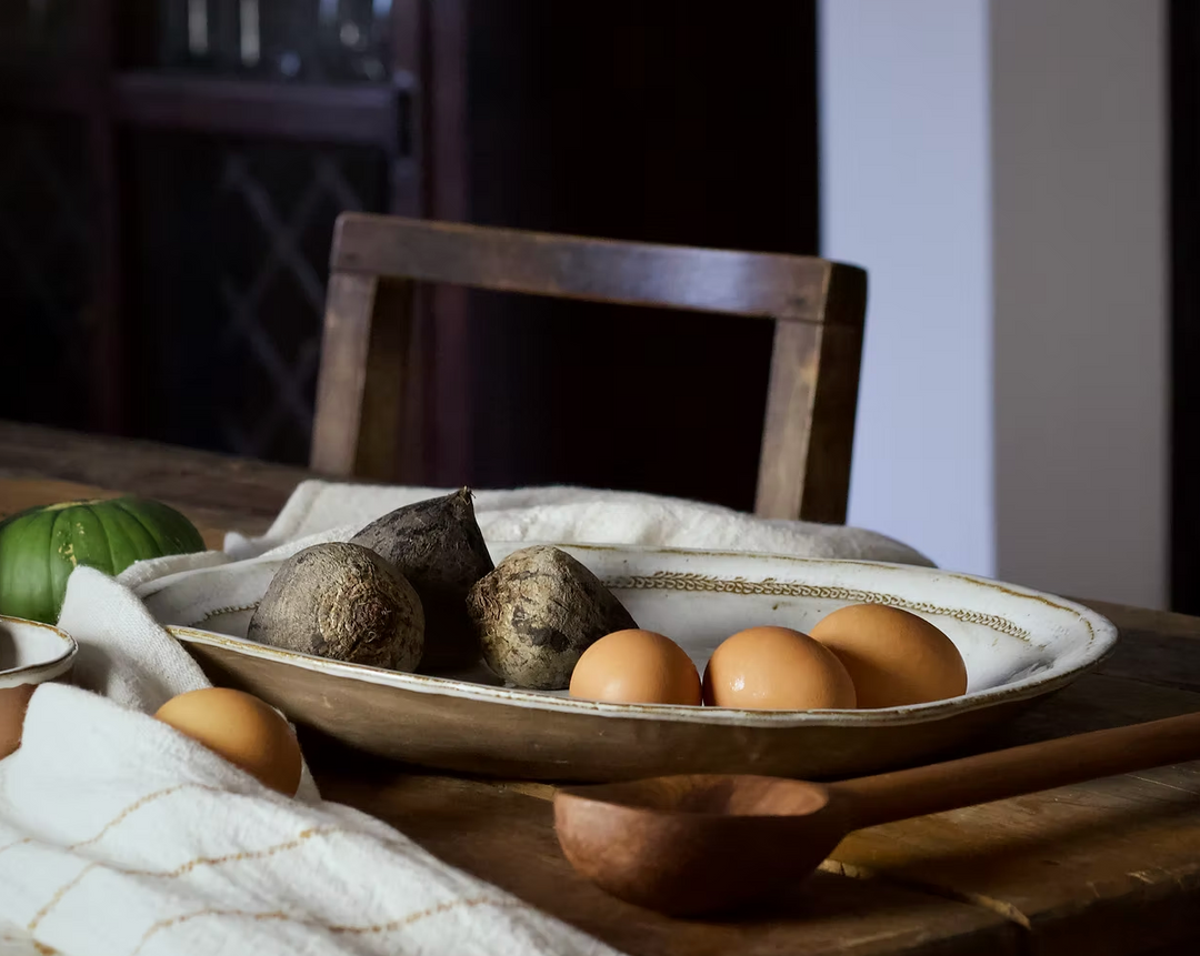 GUARDA - Oval Stoneware Serving Platter | M