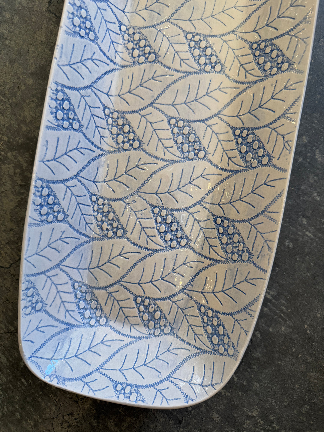 Wonki Ware - Prawn Platter | Greek Blue - A