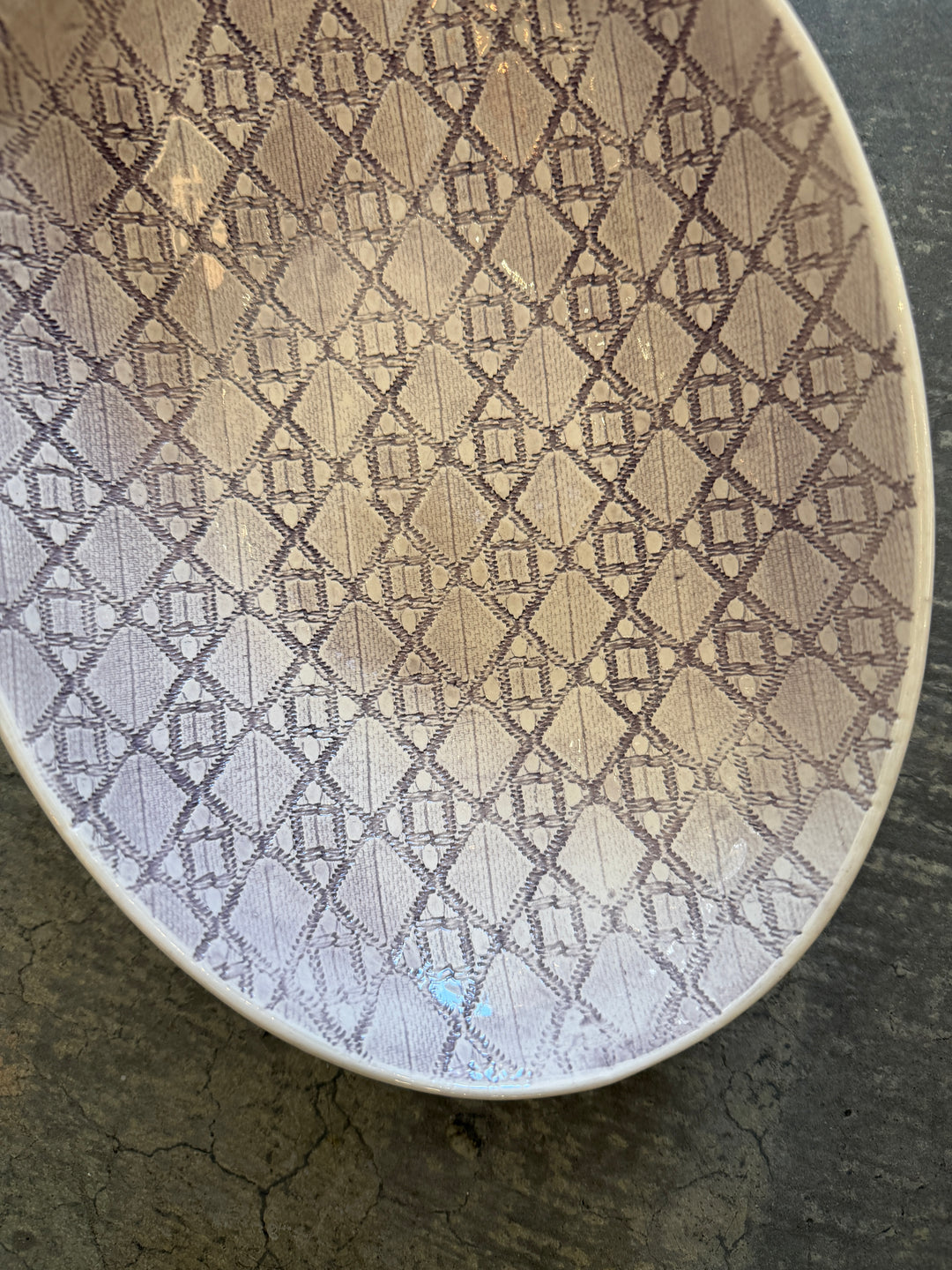 Wonki Ware - Etosha Oval Server | Aubergine - A