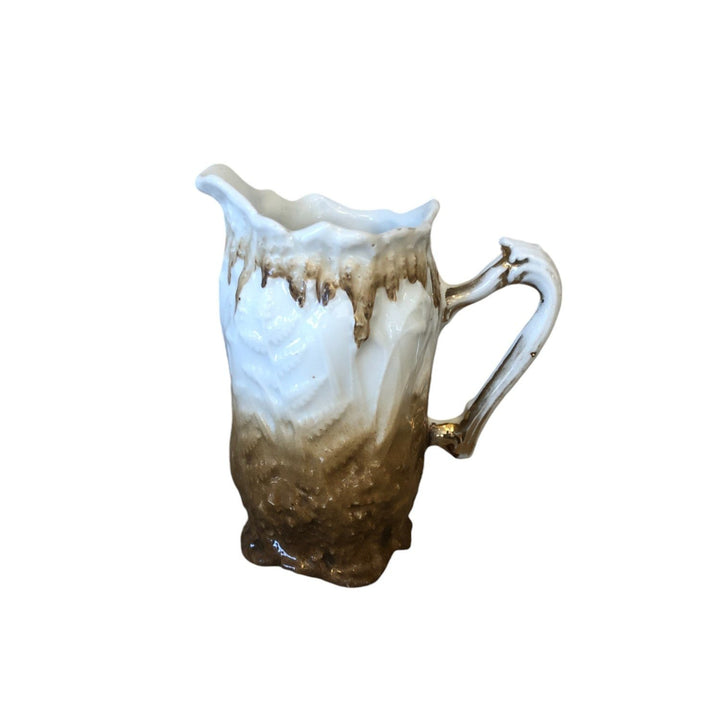 Vintage Porcelain Pitcher w/ Fern Relief, Germany