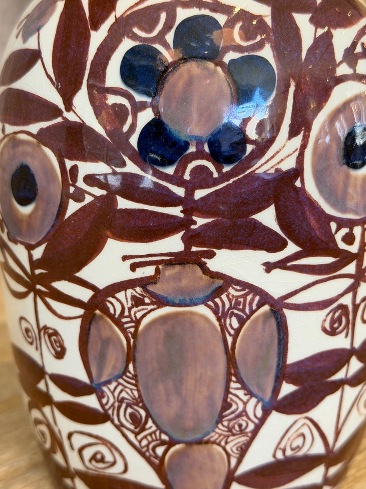 Vintage Royal Copenhagen Aluminia Fajance Tenera Squat Vase