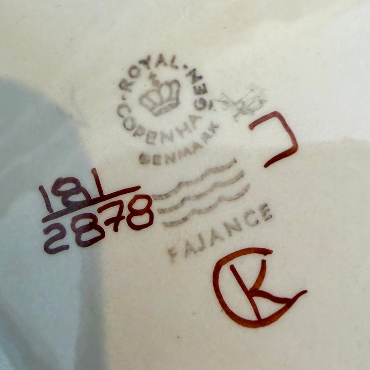 Vintage Royal Copenhagen Aluminia Fajance Tenera Squat Vase