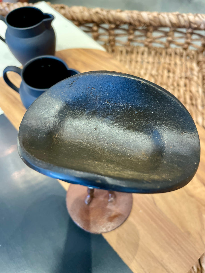 Vintage Native Woman Bronze Sculpture