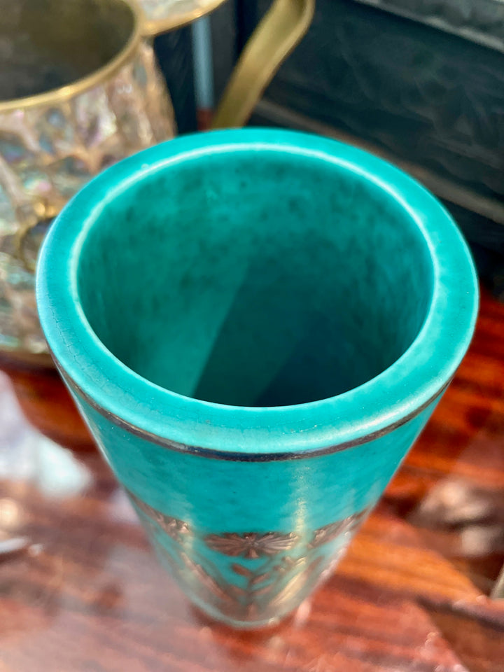 Vintage Gustavsberg Argenta Vase by Wilhelm Kåge, Sweden
