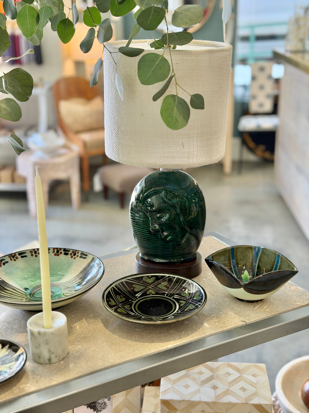 Art Deco Ceramic Table Lamps | Pair