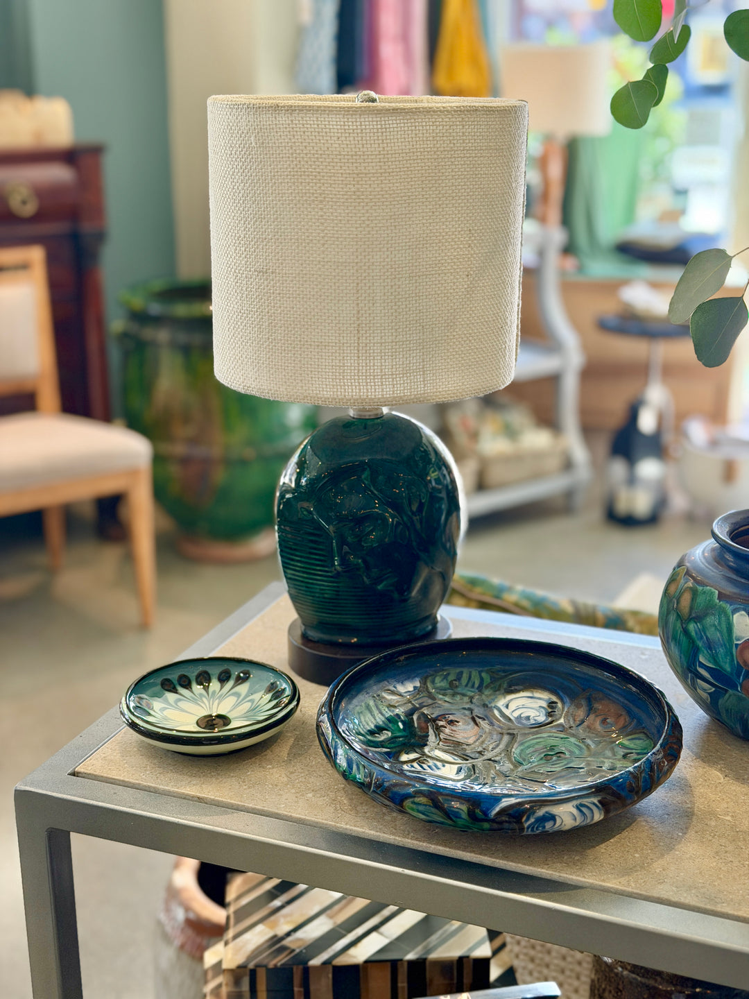 Art Deco Ceramic Table Lamps | Pair