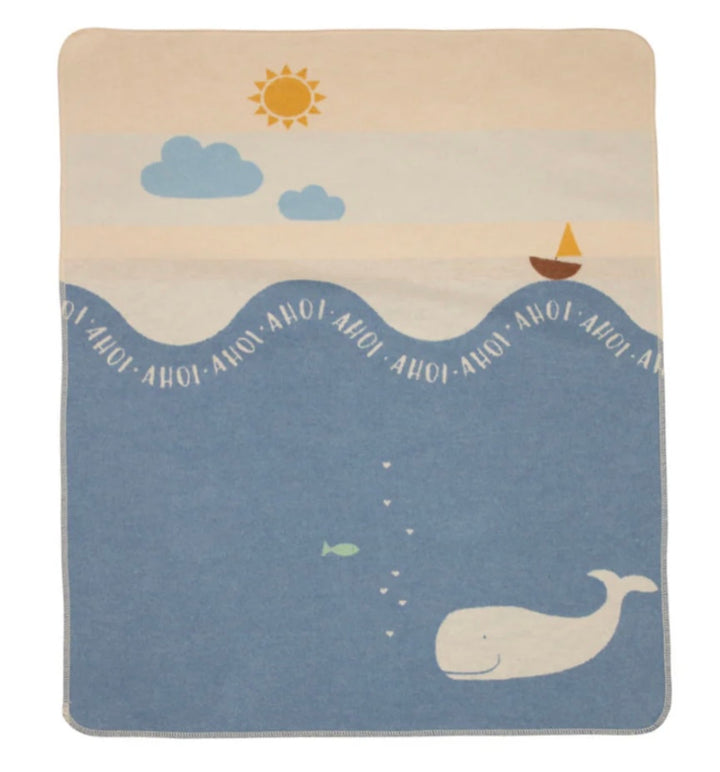 David Fussenegger - JUWEL Baby Blanket | Whale AHOI