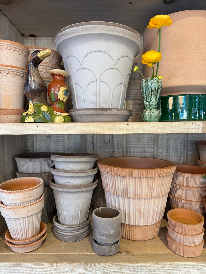 Fleur RAW Grey Pot + Saucer, Italy | 25GB