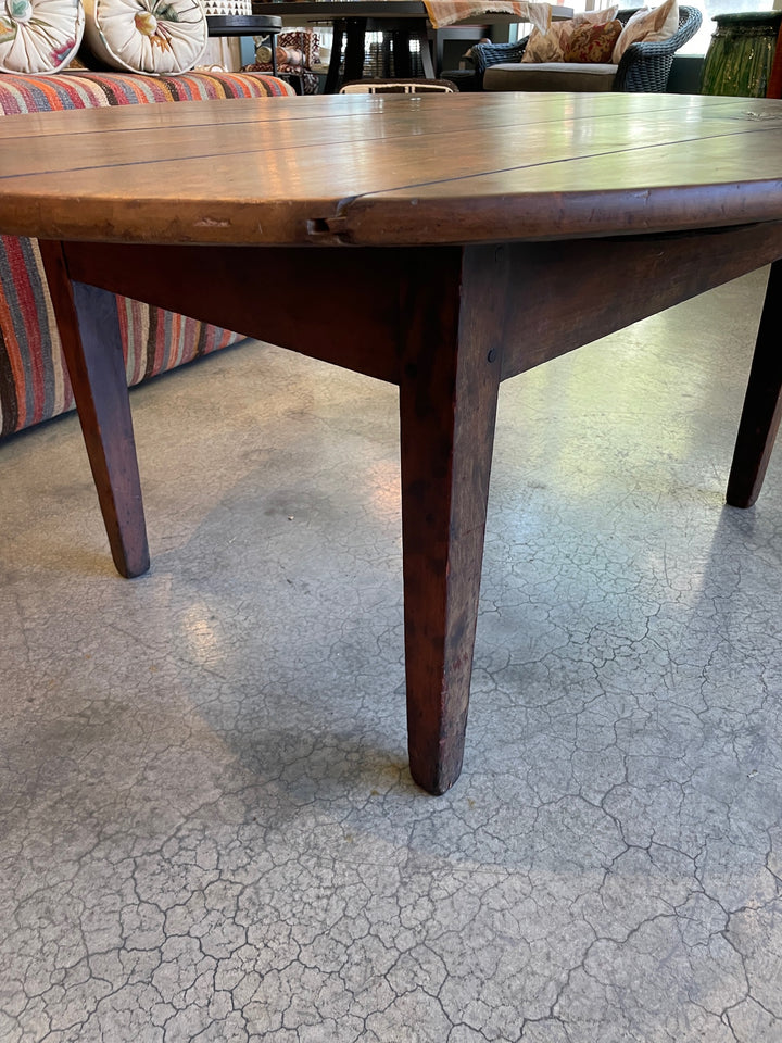 Vintage Oval Wood Coffee Table