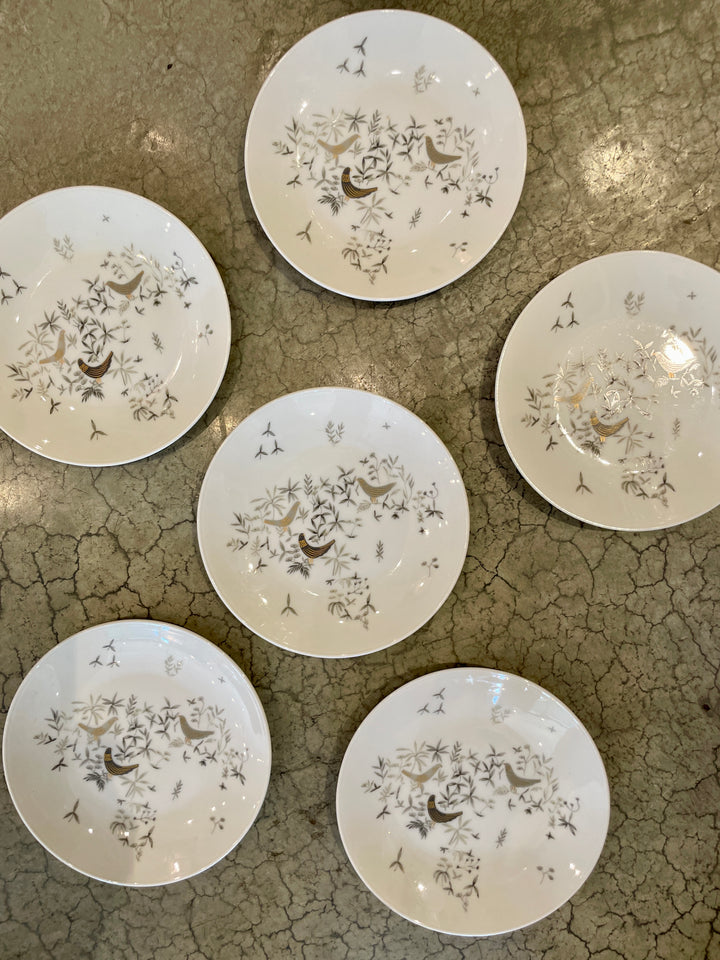 Vintage White Porcelain Rosenthal Cocktail Plates | Set of 6
