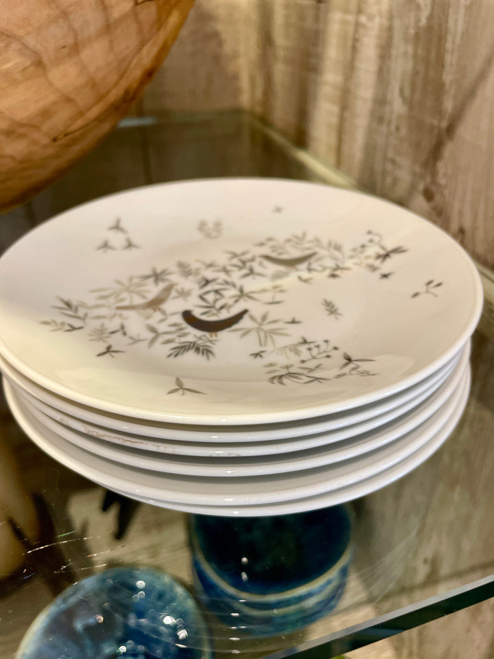 Vintage White Porcelain Rosenthal Cocktail Plates | Set of 6