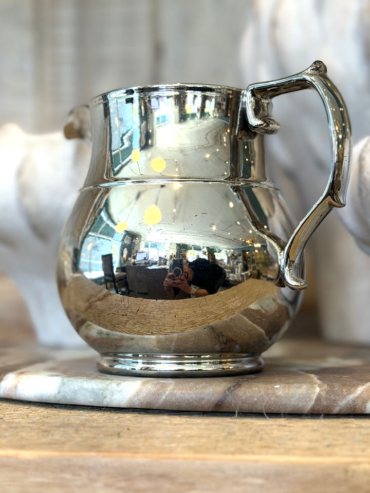 Antique English Lustreware Pottery Pitcher | L-1
