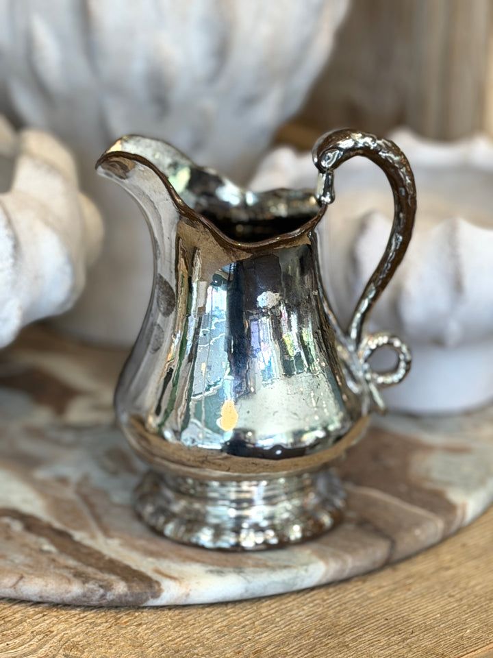 Antique English Lustreware Pottery Pitcher | L-2