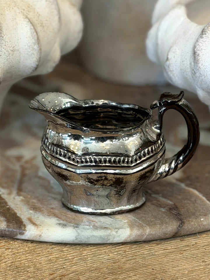 Antique English Lustreware Pottery Creamer | S-1