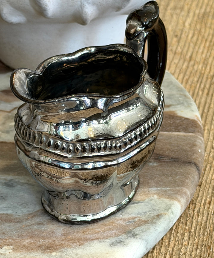 Antique English Lustreware Pottery Creamer | S-1