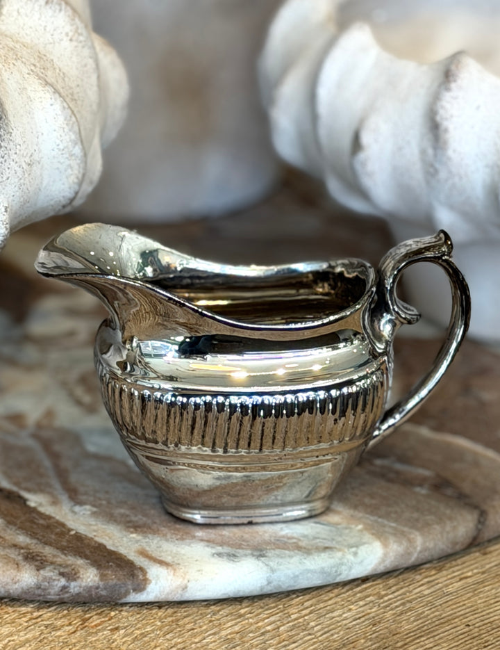 Antique English Lustreware Pottery Creamer | M-1