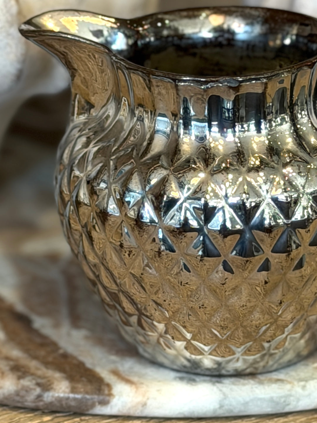 Antique English Lustreware Pottery Pitcher | M-2