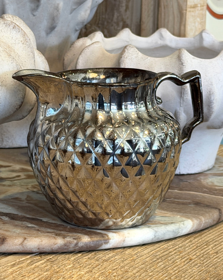 Antique English Lustreware Pottery Pitcher | M-2