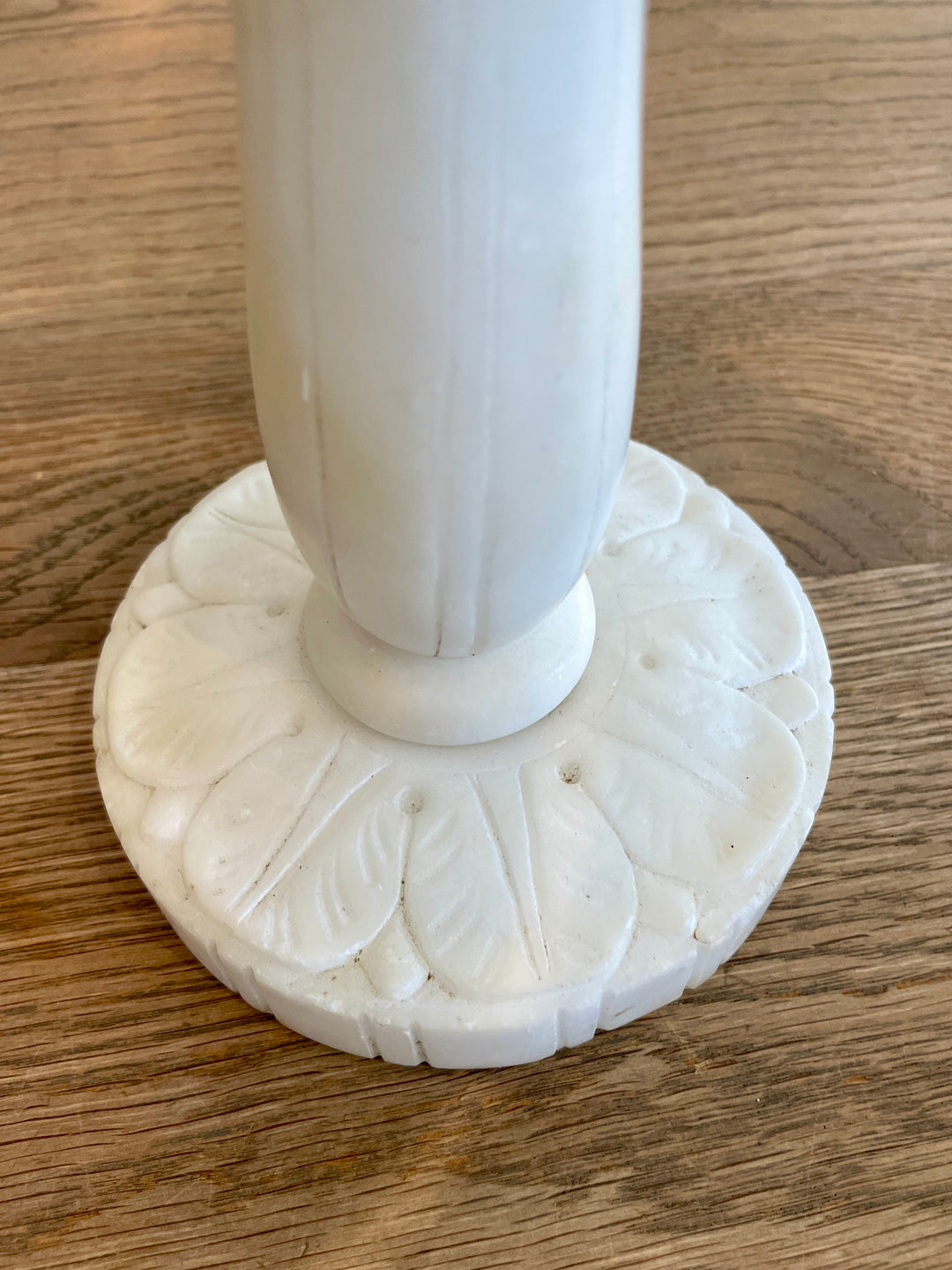 Vintage Hand Carved Marble Table Lamp