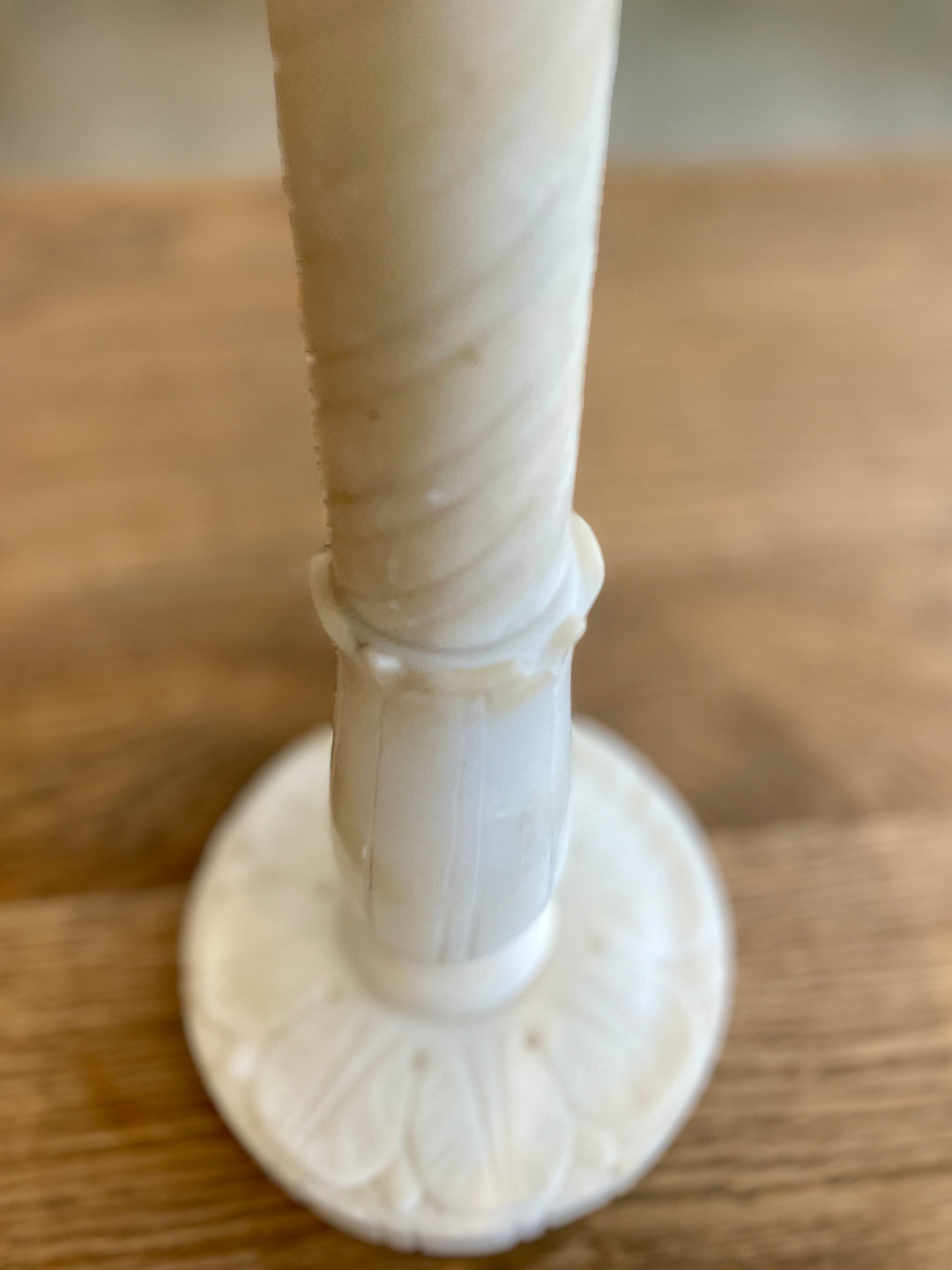 Vintage Hand Carved Marble Table Lamp