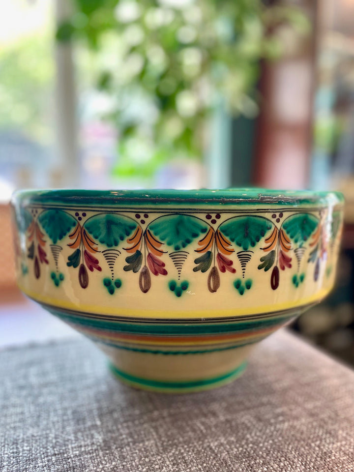 Vintage Hand Painted Spanish Pottery Bowl